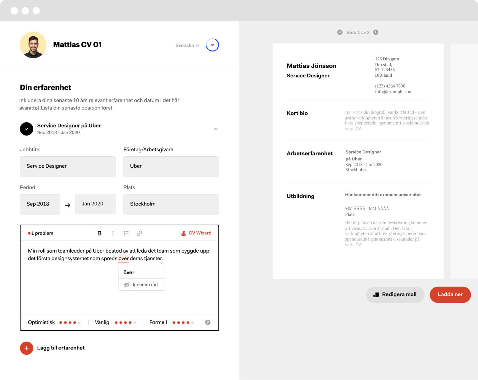 cv builder